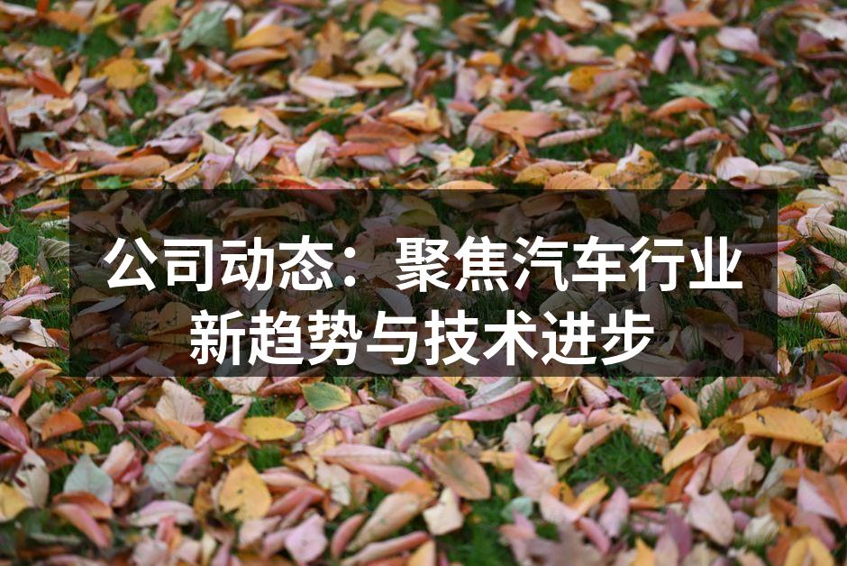 汽车行业技术创新展现